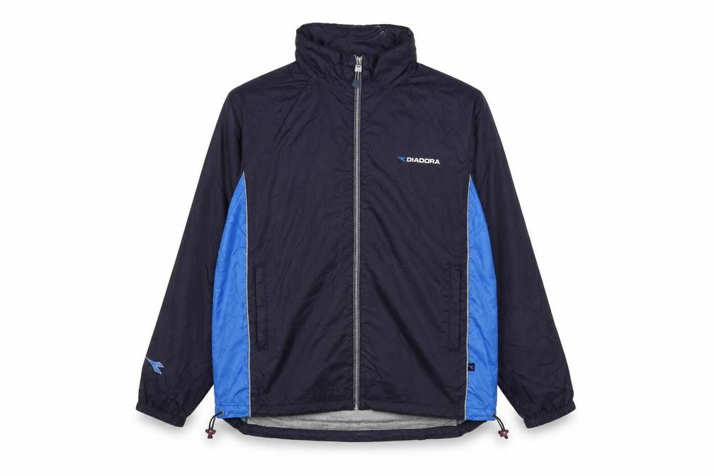 Diadora Mens Blue Jacket Size M Zip