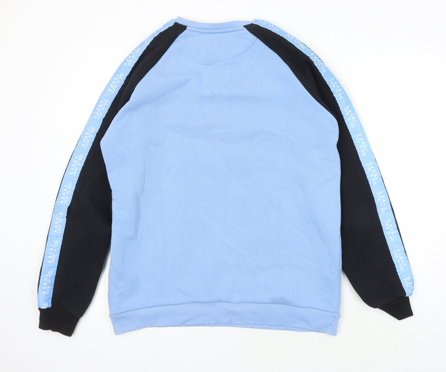 BoohooMAN Mens Multicoloured Cotton Pullover Sweatshirt Size L
