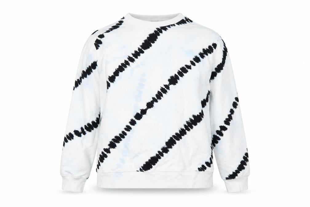 H&M Womens White Geometric Polyester Pullover Hoodie Size L