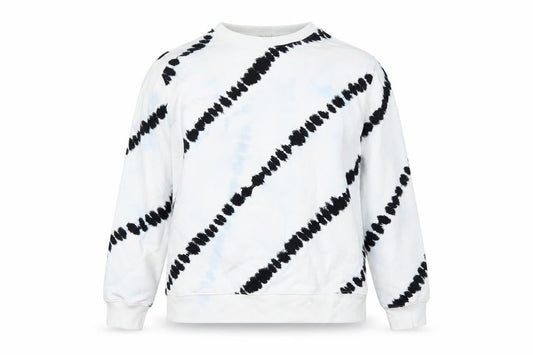 H&M Womens White Geometric Polyester Pullover Hoodie Size L