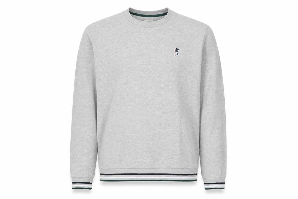 Jack Wills Mens Grey Cotton Pullover Sweatshirt Size L