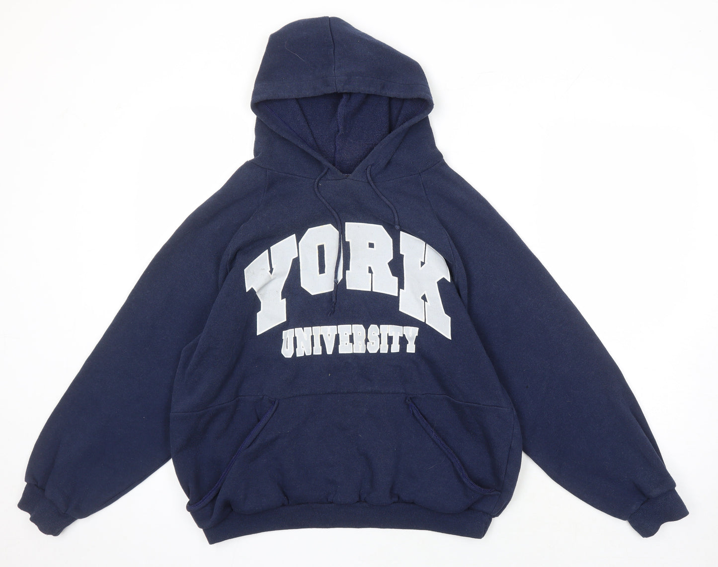 JSW Womens Blue Polyester Pullover Hoodie Size L