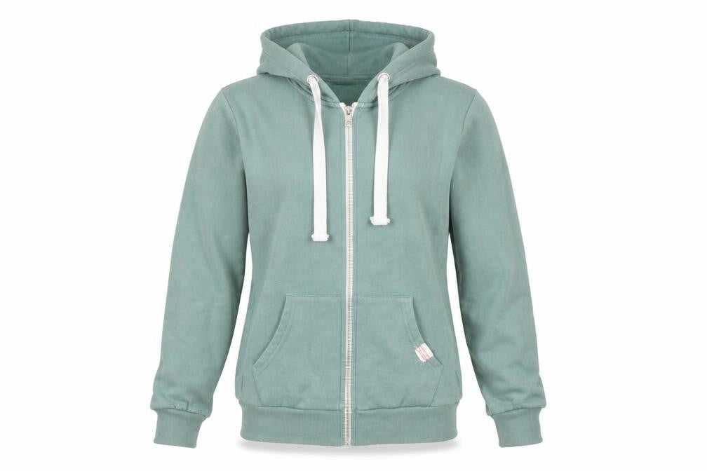 Urban Look Womens Green Polyester Full Zip Hoodie Size L Zip