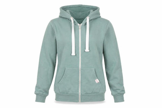 Urban Look Womens Green Polyester Full Zip Hoodie Size L Zip