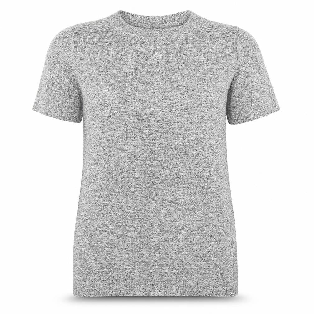 Top Shop Womens Grey Round Neck Trivinyl Pullover Jumper Size 8 - Side Splits