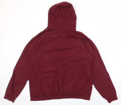 Stars & Stripes Mens Red Polyester Pullover Hoodie Size L