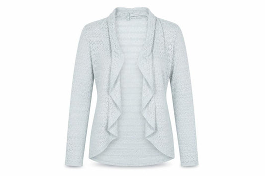 Oasis Womens Grey V-Neck Polyester Shrug Jumper Size XS