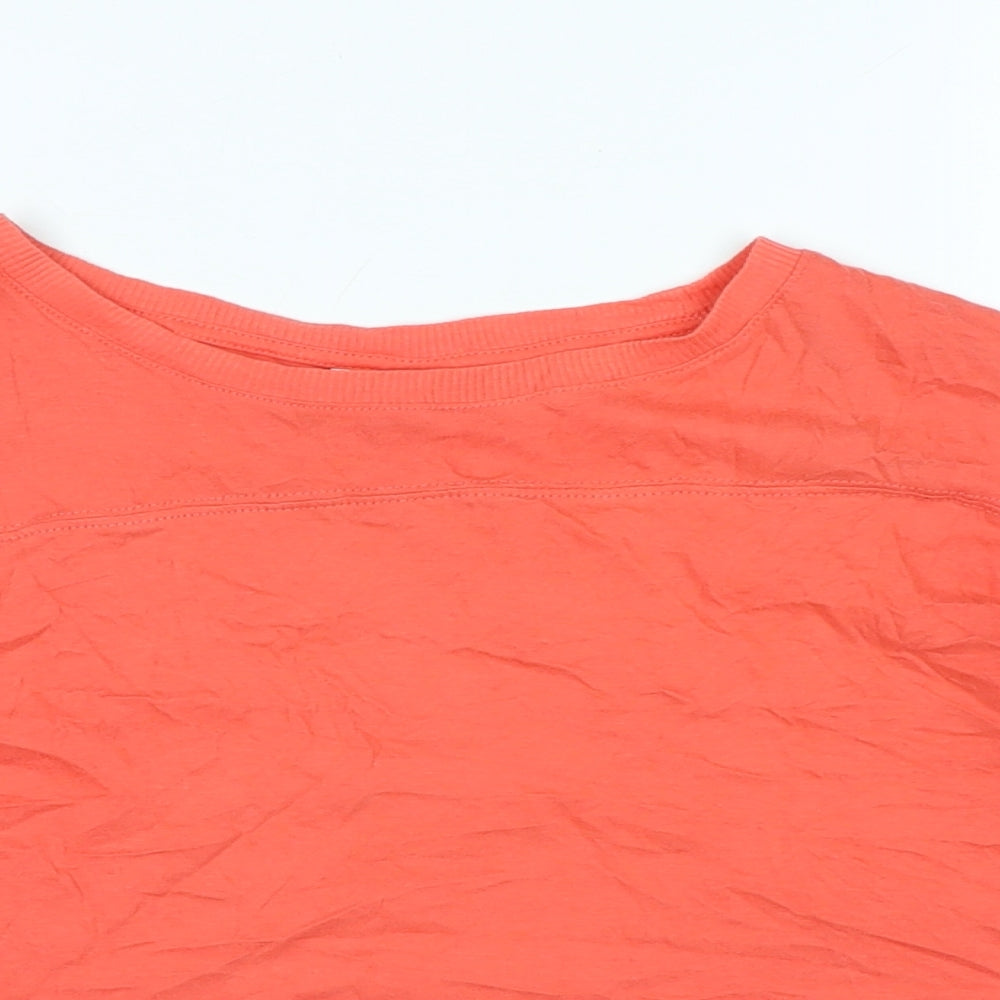 H&M Womens Pink Cotton Basic T-Shirt Size XS Scoop Neck