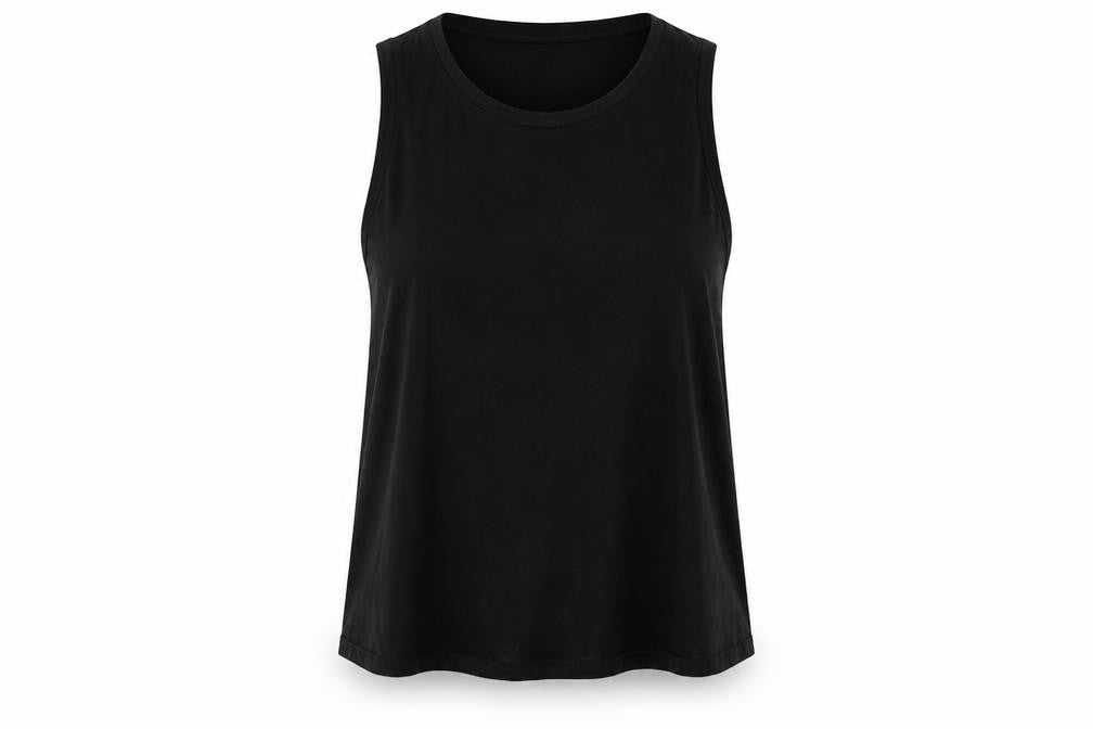 Gap Womens Black Polyester Basic Tank Size M Scoop Neck