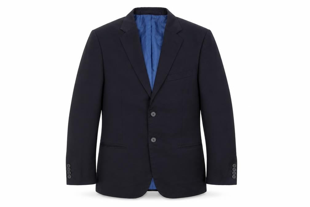 Marks & Spencer Mens Blue Polyester Jacket Suit Jacket Size 40 Regular