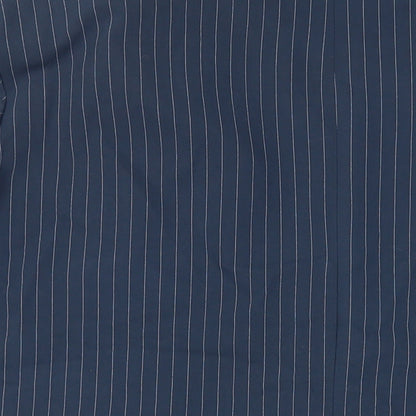 Noisy May Womens Blue Striped Jacket Blazer Size 20 Button