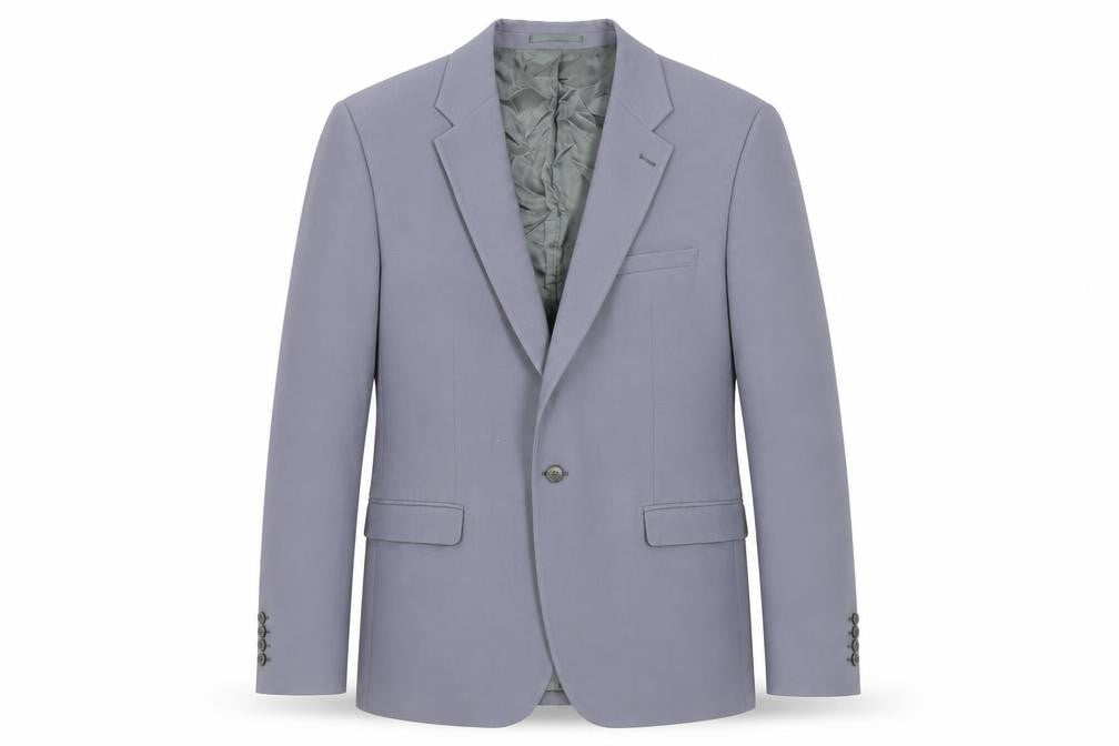 River Island Mens Blue Polyester Jacket Suit Jacket Size 44 Regular