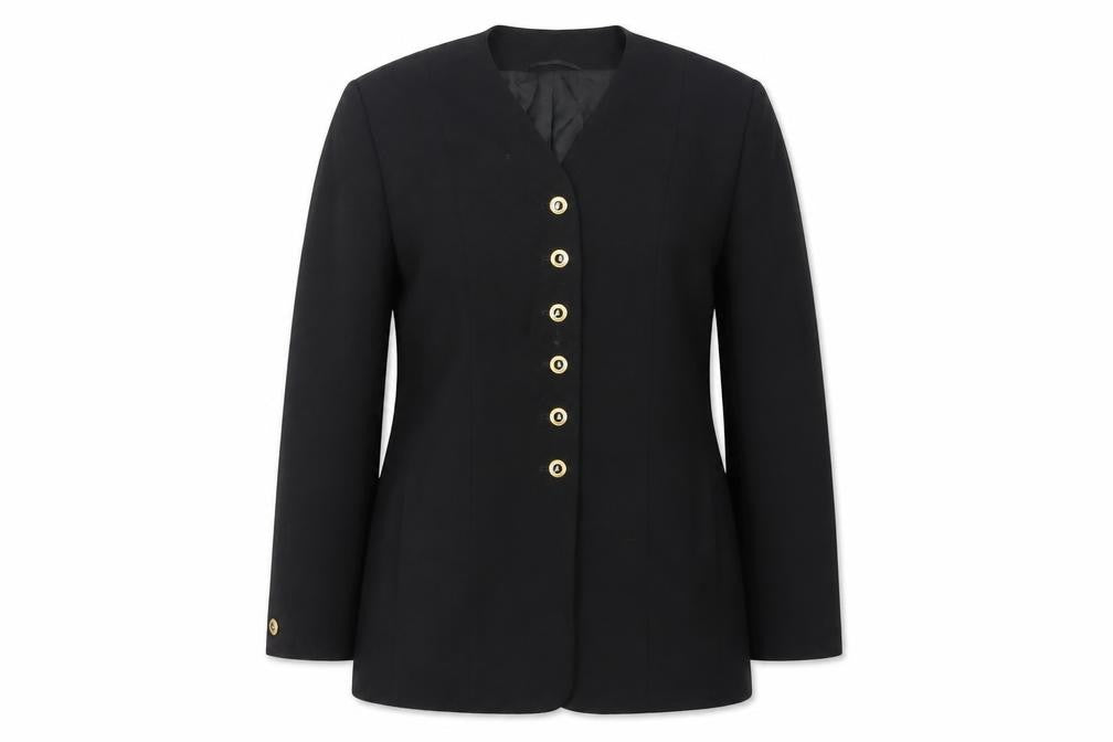 ara Womens Black Jacket Blazer Size 12 Button - Vintage