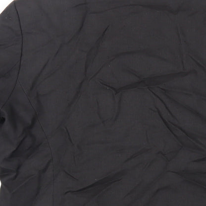 St Bernard Womens Black Jacket Blazer Size 14 Button