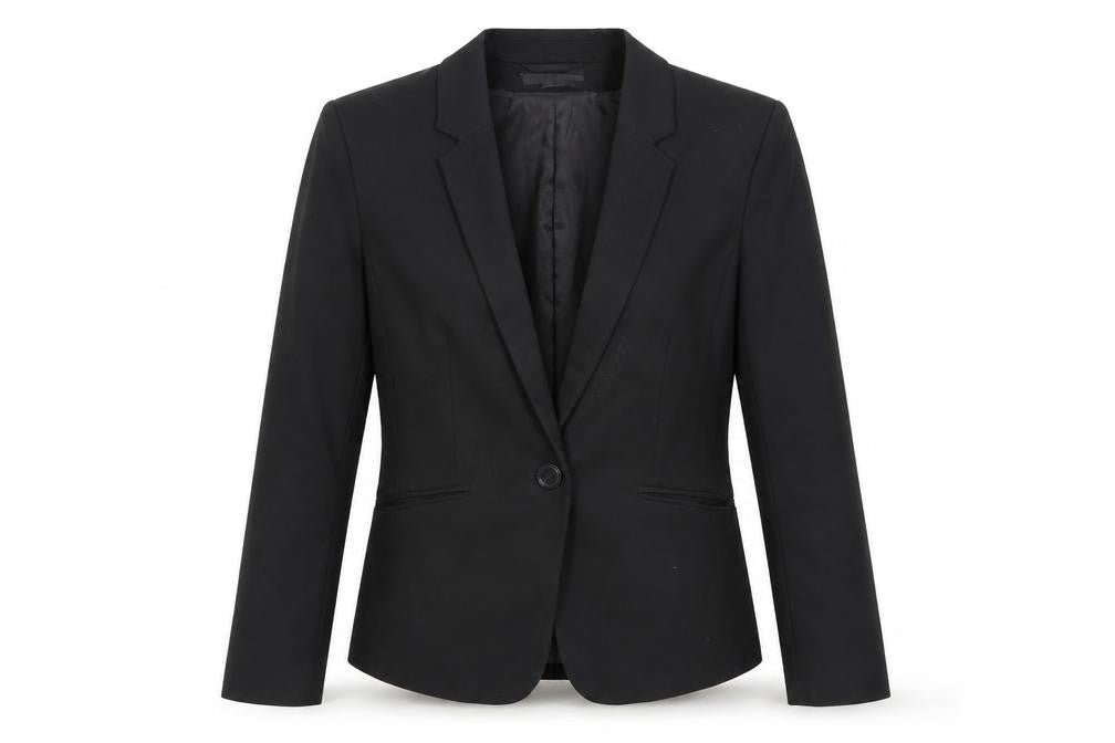 H&M Womens Black Jacket Blazer Size 10 Button