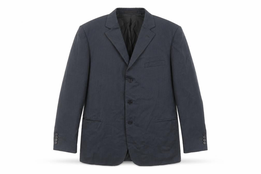 Marks & Spencer Mens Blue Polyester Jacket Suit Jacket Size 46 Regular