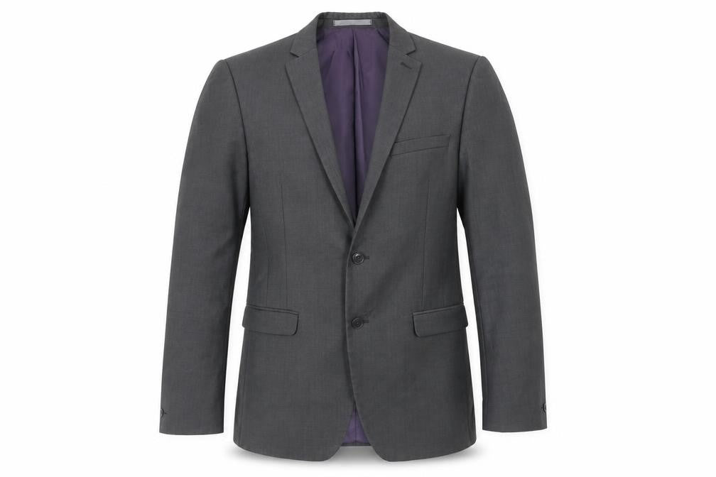 Red Herring Mens Grey Polyester Jacket Suit Jacket Size 38 Regular