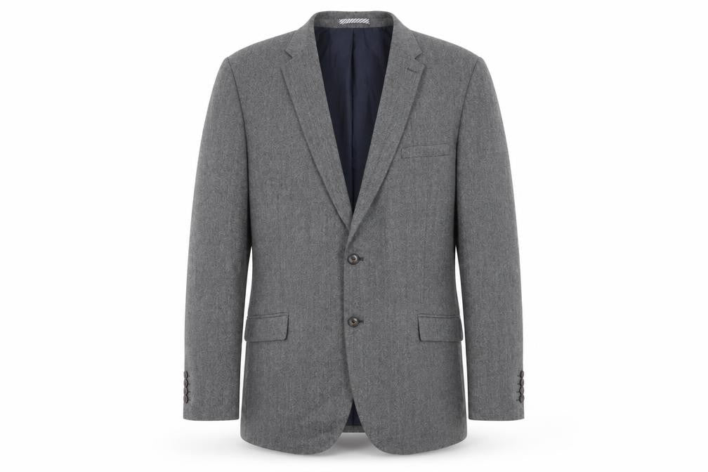 Marks & Spencer Mens Grey Wool Jacket Suit Jacket Size 46 Regular