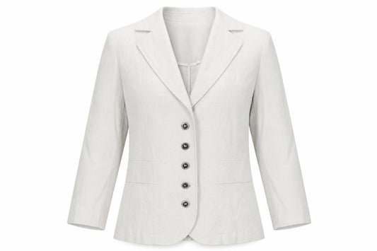 Per Una Womens Beige Jacket Blazer Size 12 Button