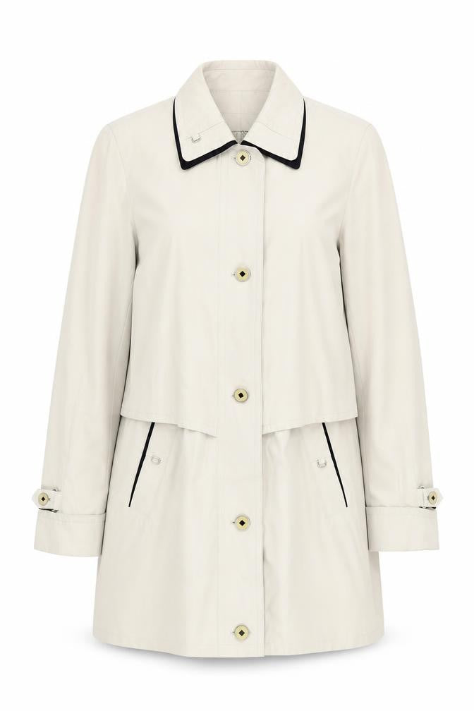 Perfect Wear Womens Beige Jacket Size 8 Buckle