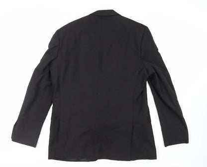 Occasions Mens Black Polyester Tuxedo Suit Jacket Size 42 Regular