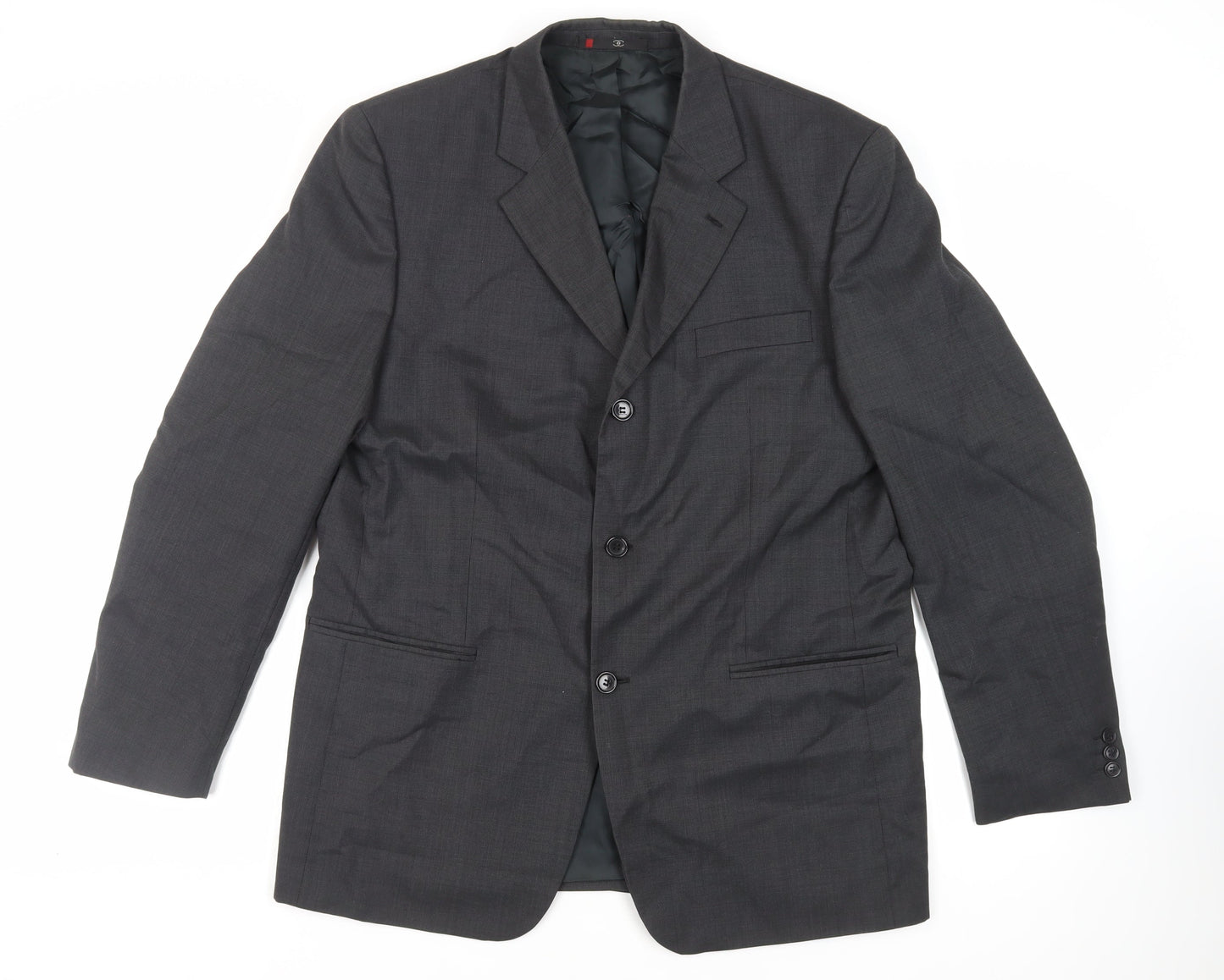 Ciro Citterio Mens Grey Polyester Jacket Suit Jacket Size 42 Regular