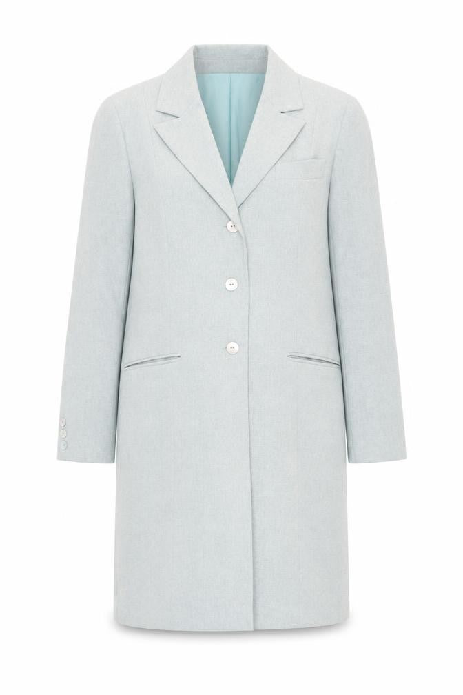 Modern Classics Womens Green Overcoat Coat Size 14 Button - Lightweight