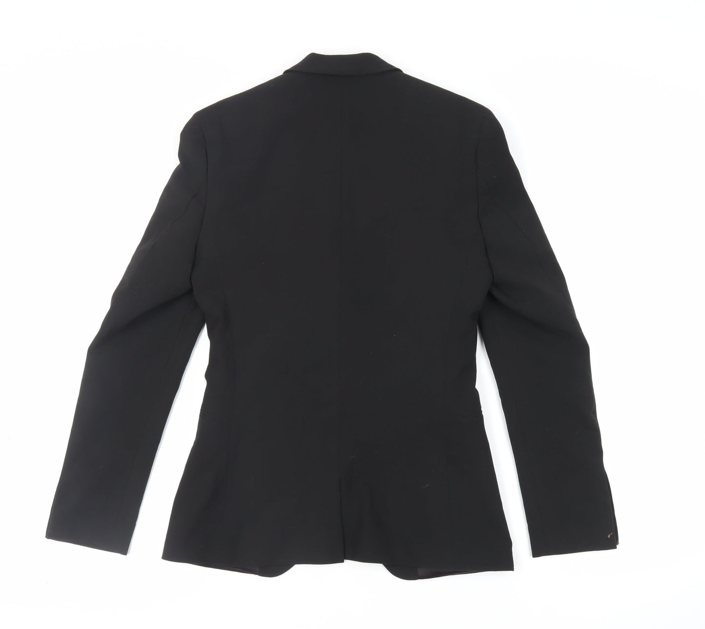 Topman Mens Black Polyester Jacket Suit Jacket Size 34 Regular