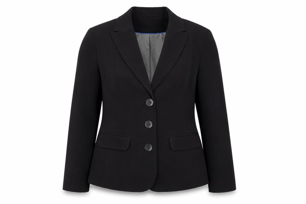 Autonomy Womens Black Jacket Blazer Size 12 Button