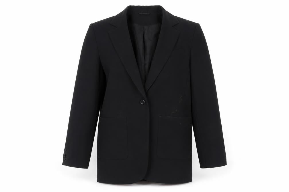 H&M Womens Black Jacket Blazer Size S Button