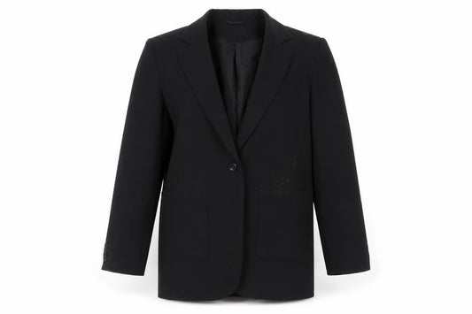 H&M Womens Black Jacket Blazer Size S Button