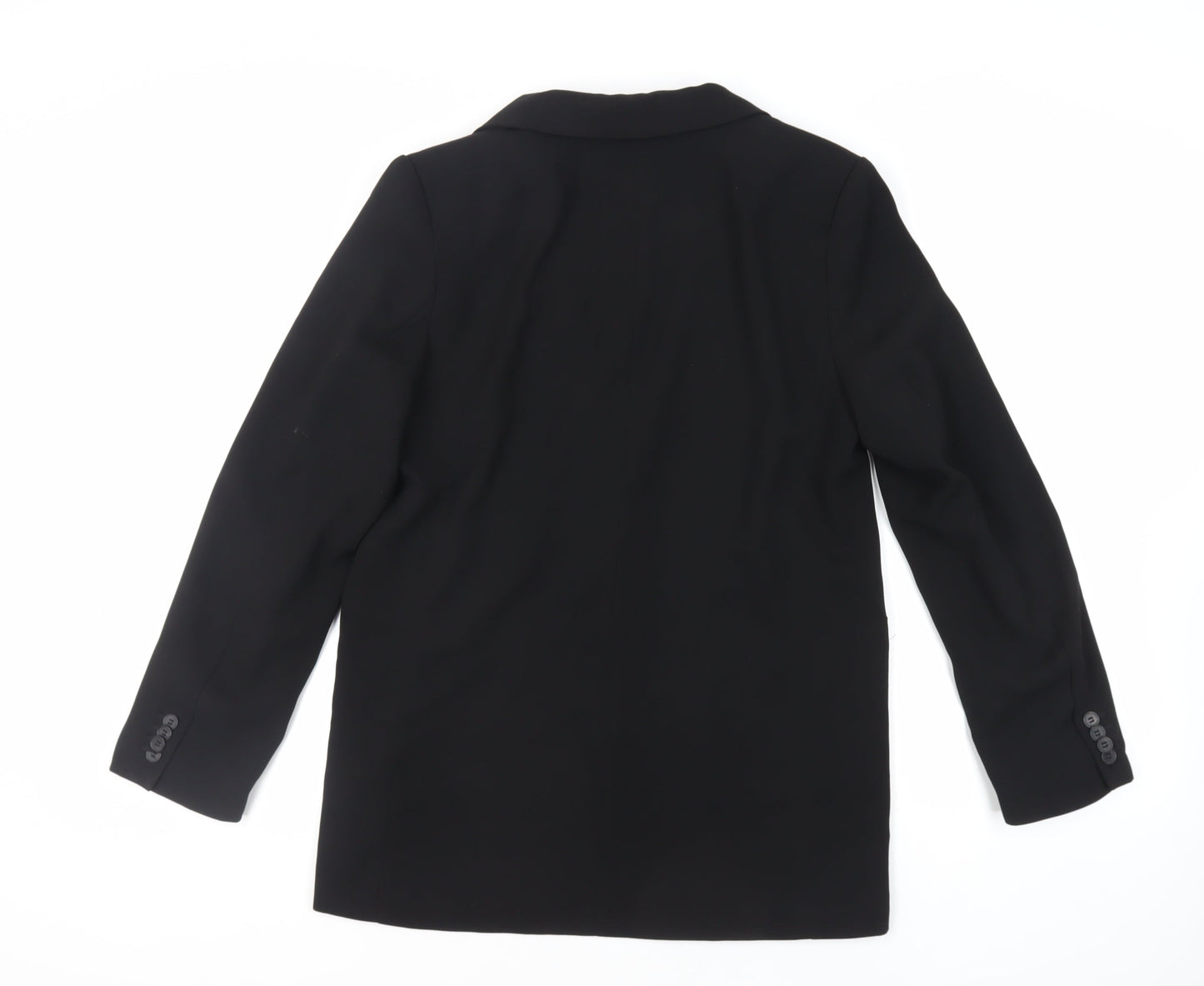 H&M Womens Black Jacket Blazer Size S Button