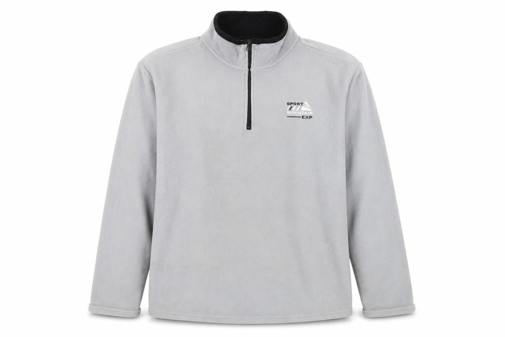 Atlas for Men Mens Grey Polyester Pullover Sweatshirt Size 2XL - Logo