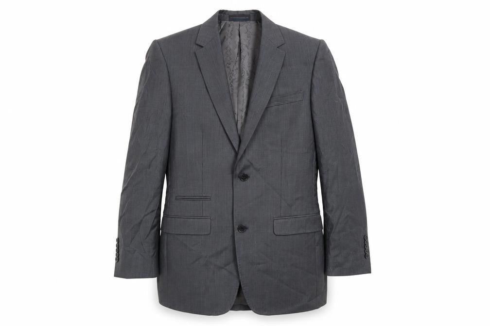 Dom Bagnato Mens Grey Wool Jacket Suit Jacket Size 36 Regular