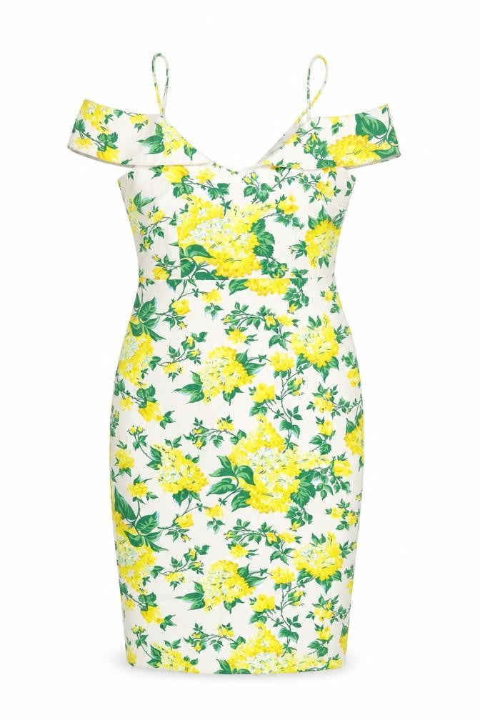 Oasis Womens Multicoloured Floral Polyester Bodycon Size 10 V-Neck Zip