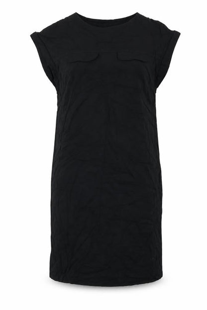 Next Womens Black Viscose A-Line Size 12 Round Neck Pullover