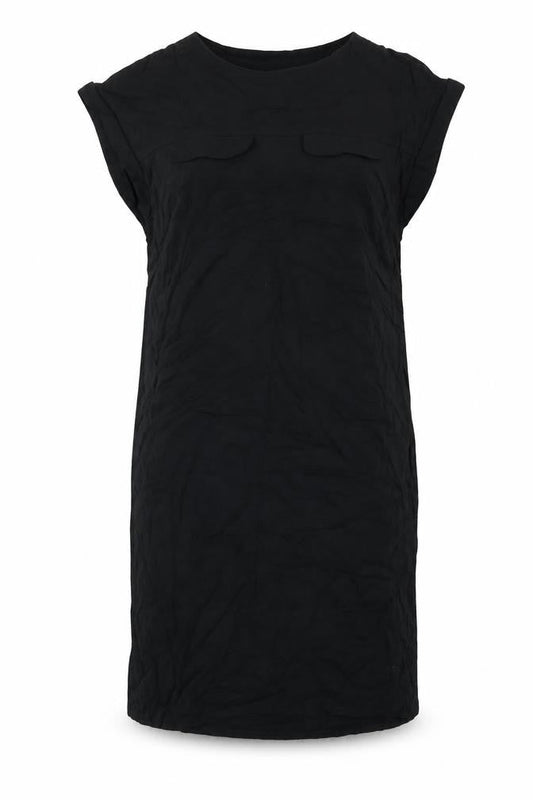 Next Womens Black Viscose A-Line Size 12 Round Neck Pullover