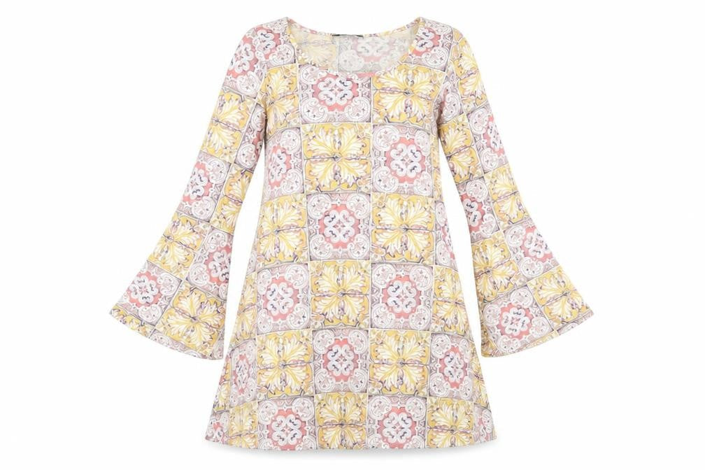 Missguided Womens Multicoloured Geometric Viscose A-Line Size 6 Round Neck Pullover