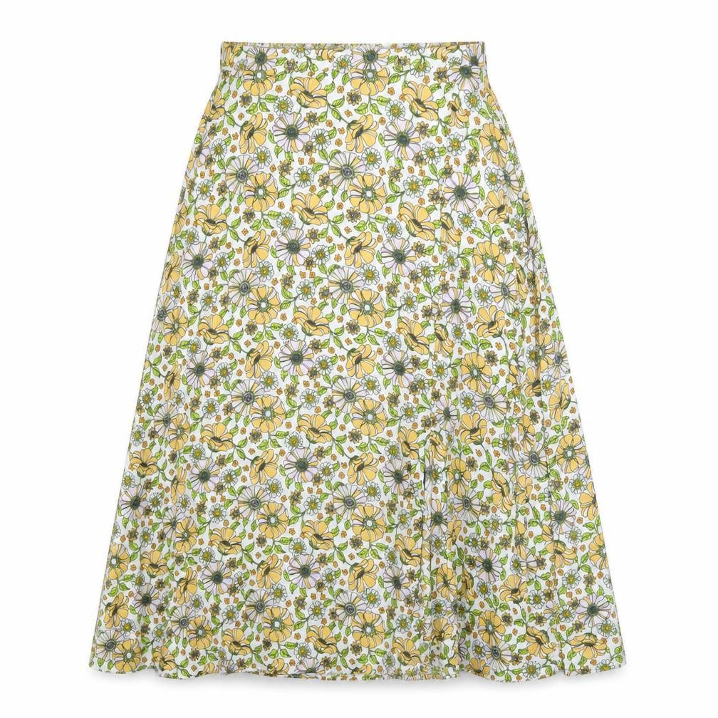JDY Womens Multicoloured Floral Polyester A-Line Skirt Size 8