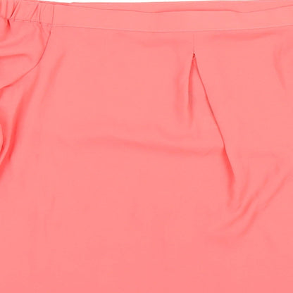 Dorothy Perkins Womens Pink Polyester Basic T-Shirt Size 8 Off the Shoulder