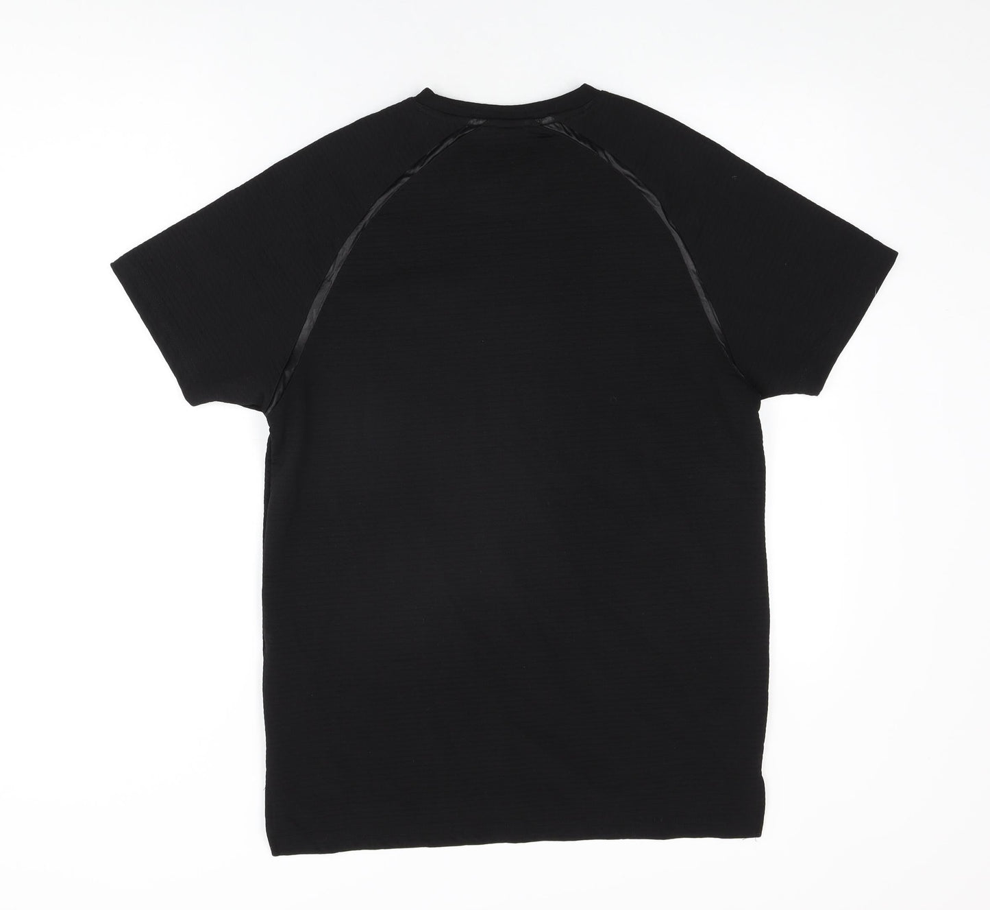 Creative Recreation Mens Black Polyester T-Shirt Size M Round Neck