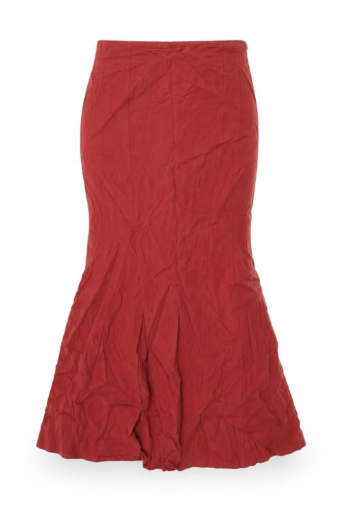 Principles Womens Red Lyocell Flare Skirt Size 12 Zip