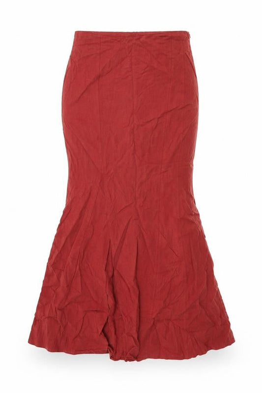 Principles Womens Red Lyocell Flare Skirt Size 12 Zip
