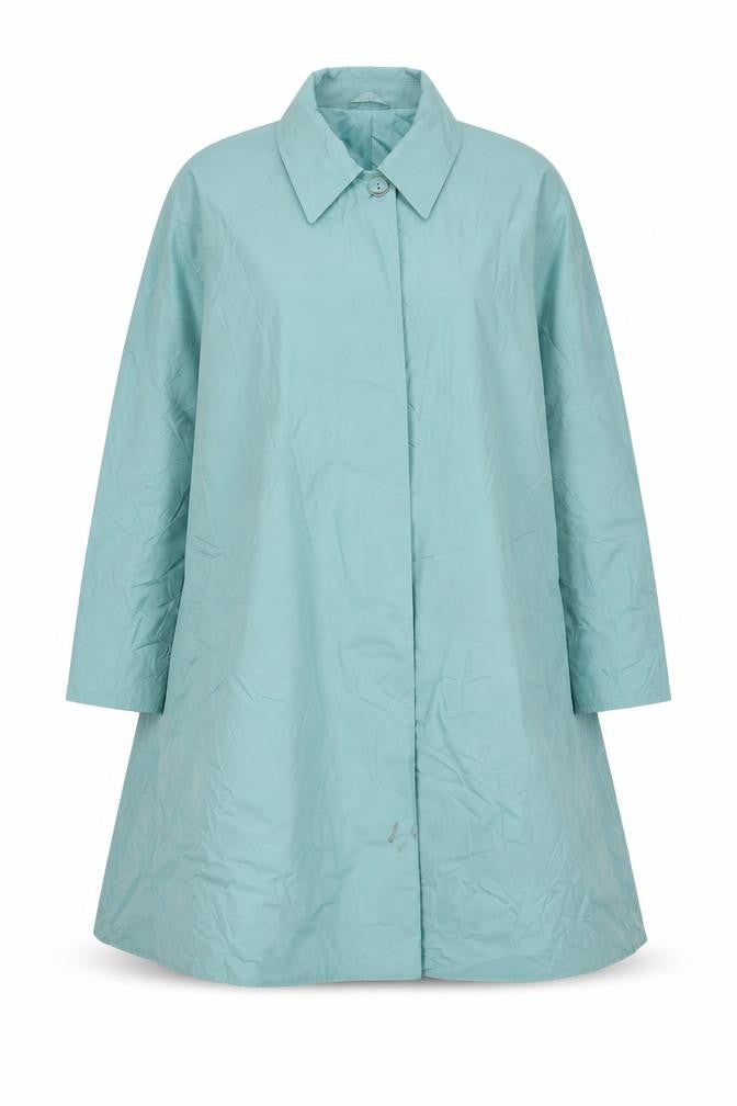 St Michael Womens Blue Overcoat Coat Size 12 Button