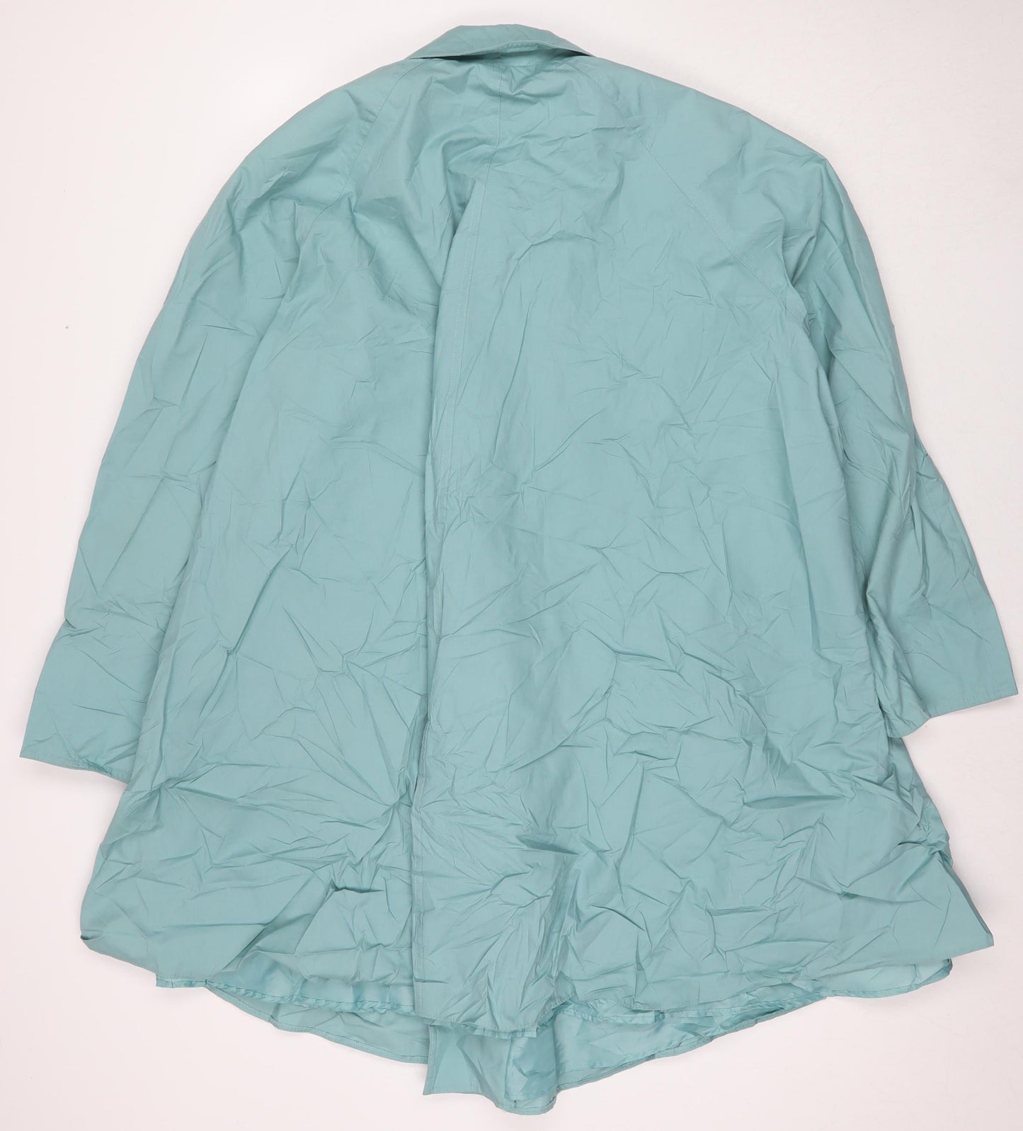 St Michael Womens Blue Overcoat Coat Size 12 Button