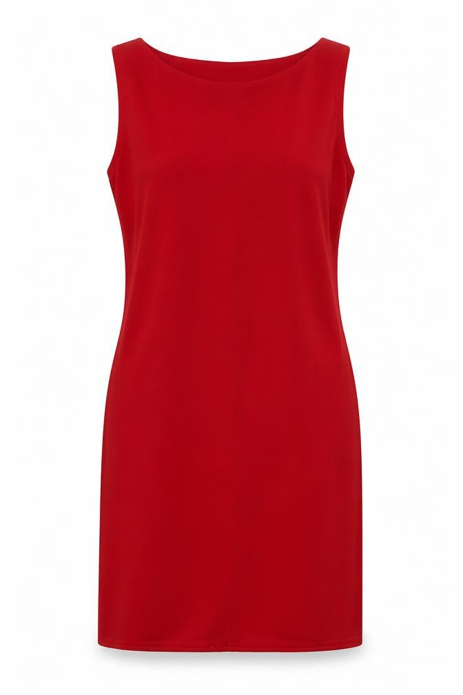 BHS Womens Red Polyester A-Line Size 12 Round Neck Pullover