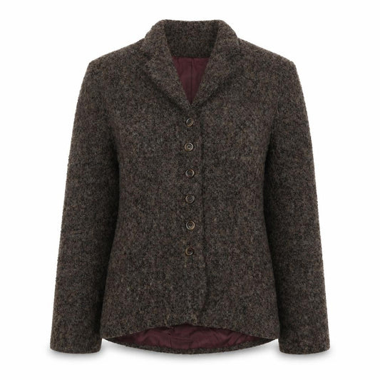 Monsoon Womens Brown Pea Coat Coat Size 10 Button