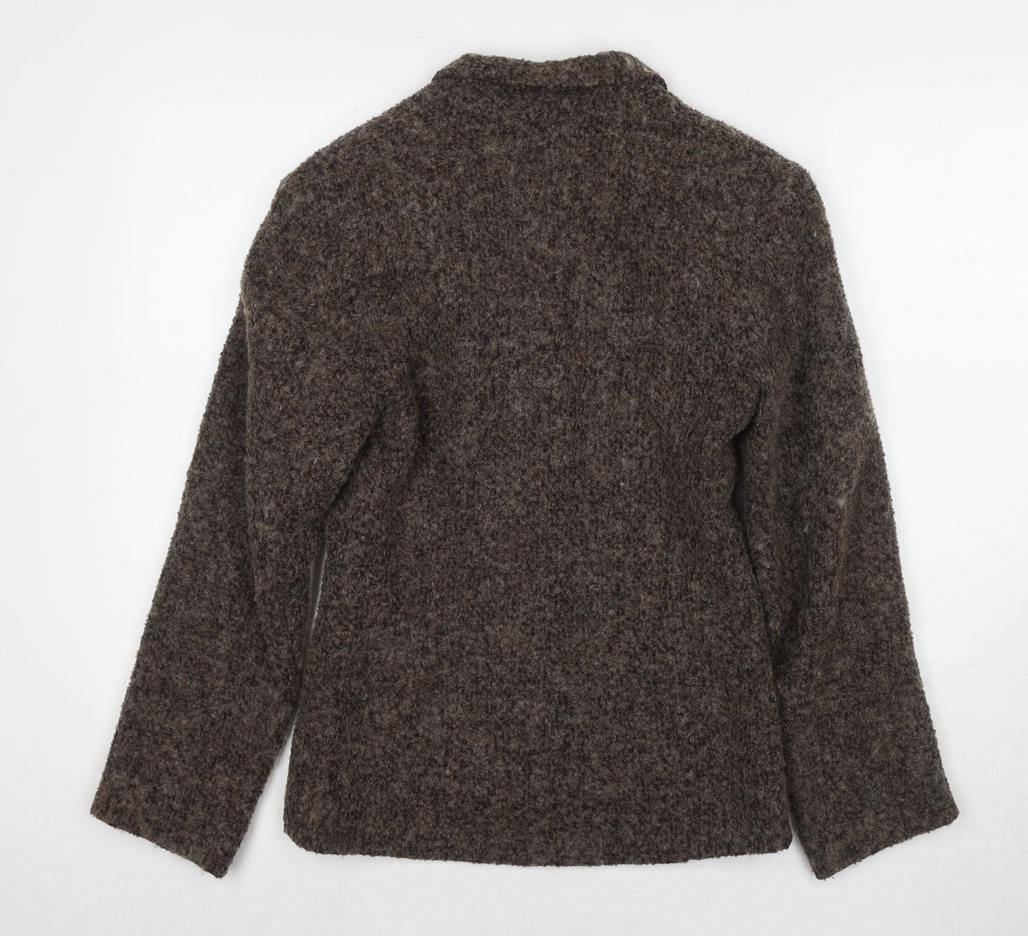 Monsoon Womens Brown Pea Coat Coat Size 10 Button