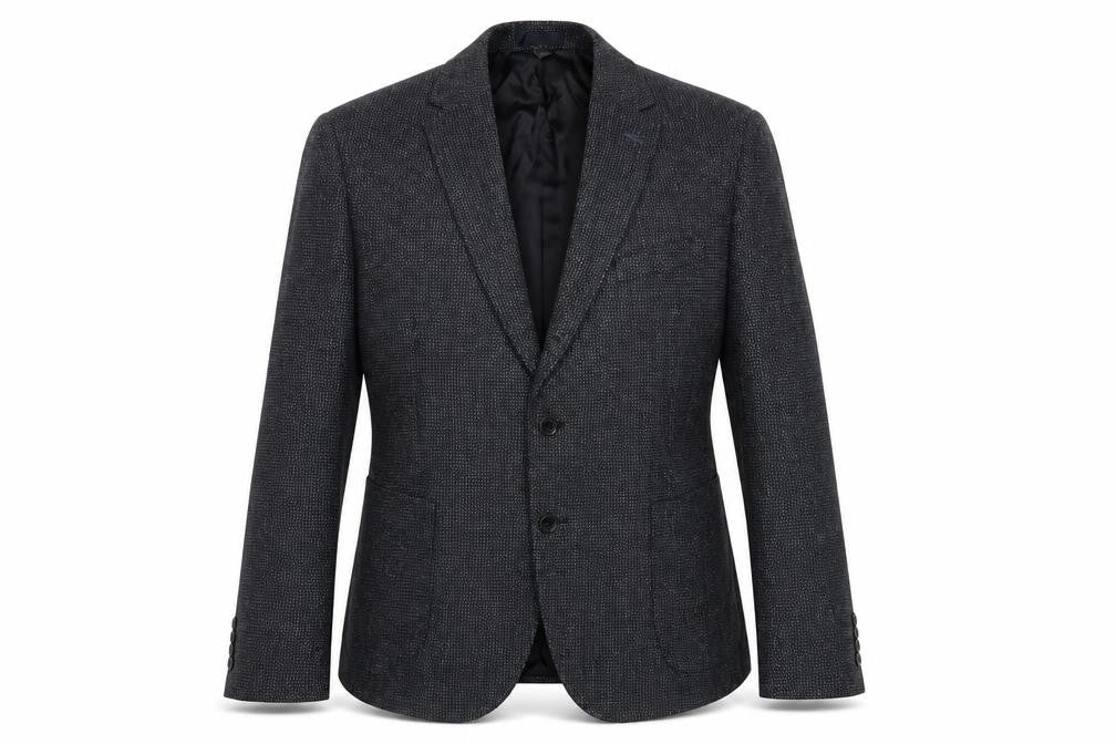 Marks & Spencer Mens Blue Wool Jacket Suit Jacket Size 44 Regular