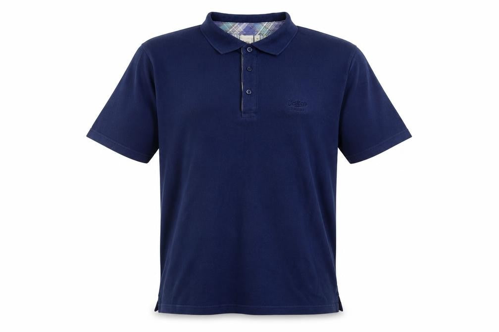 Cotton Traders Mens Blue Cotton Polo Size M Collared Pullover